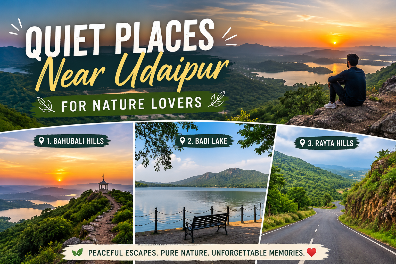 Quiet Places Near Udaipur for NQuiet Places Near Udaipur for Nature Lovers