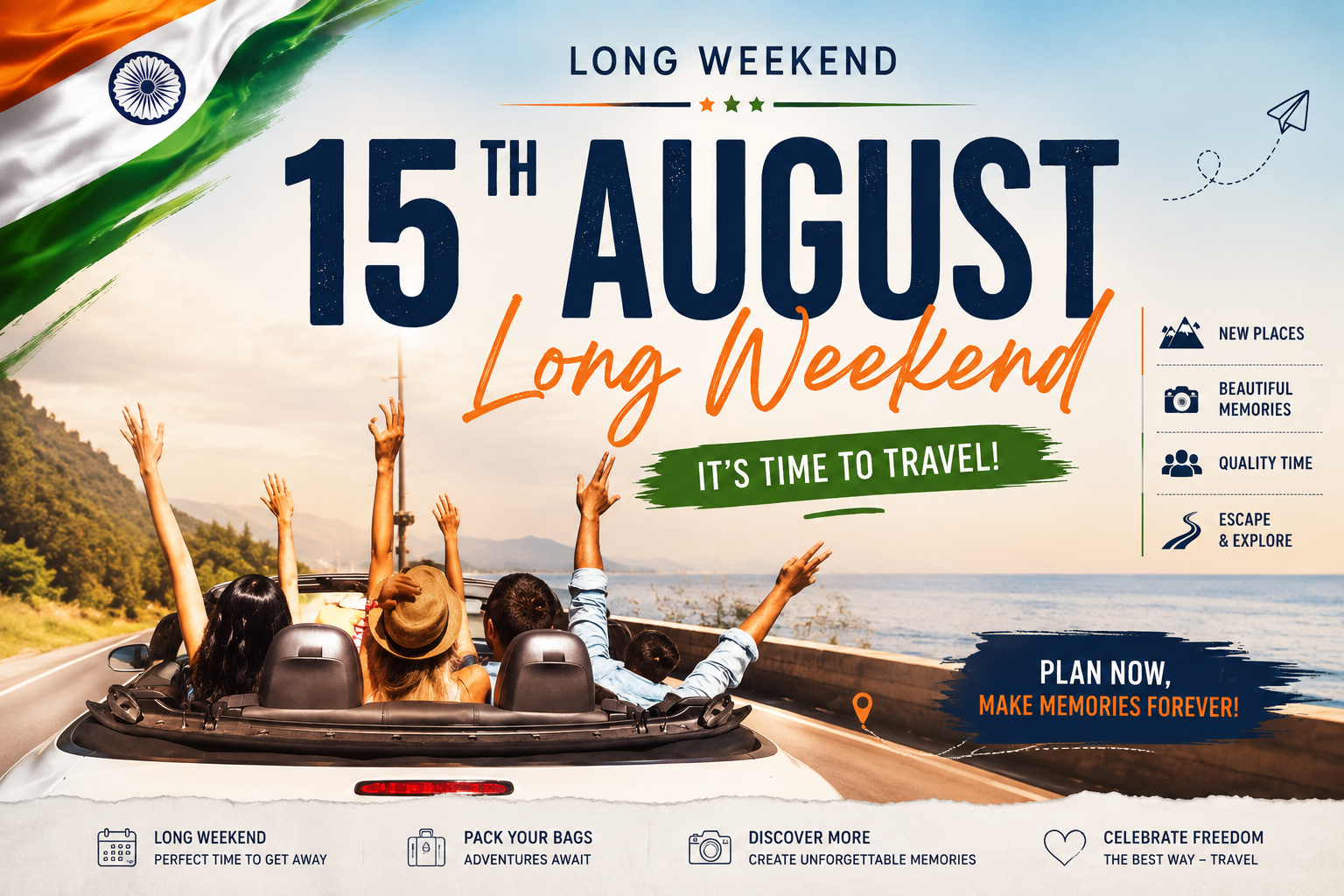 15 AUGUST LONG WEEKEND TRIP: BEST 3 DAYS, 2 NIGHTS GETAWAYS IN INDIA (2026)